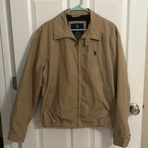 U.S. Polo Assn. Khaki Polo jacket with fleece lining.